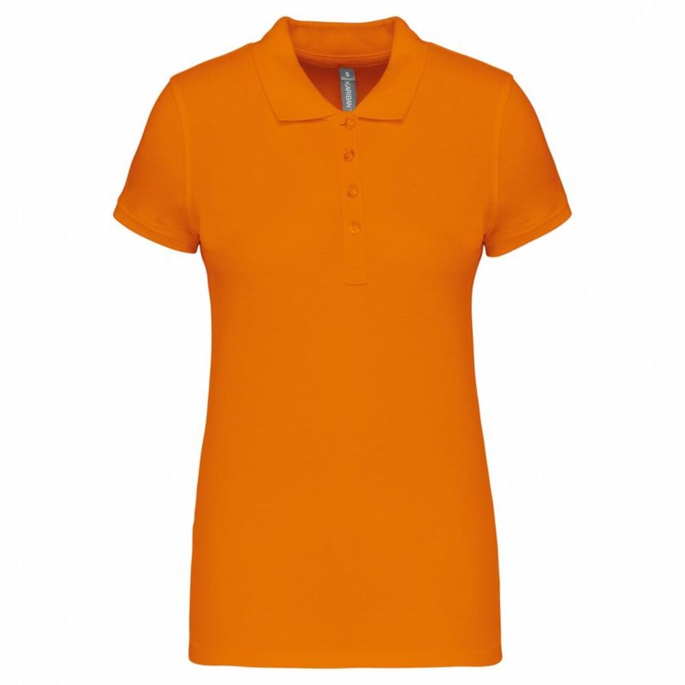 Kariban Womens/Ladies Pique Polo Shirt / Orange